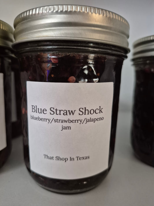 Blue Straw Shock - blueberry/strawberry/jalapeno jam